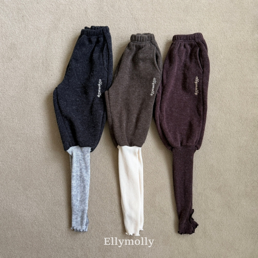 【予約】point warmer pants / ellymolly (5-19号)