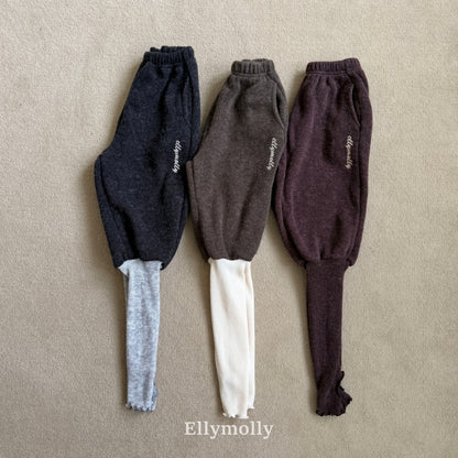 【予約】point warmer pants / ellymolly (5-19号)