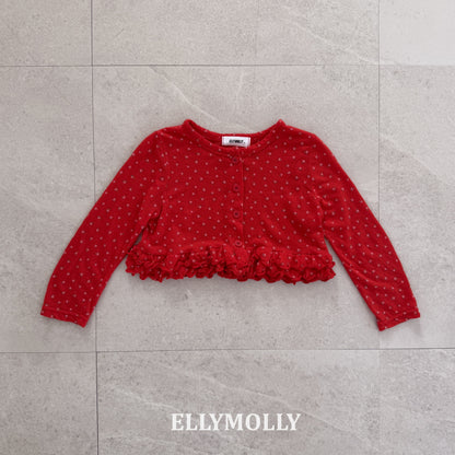 【予約】days frill cardigan / ellymolly5-15号 데이즈 프릴
