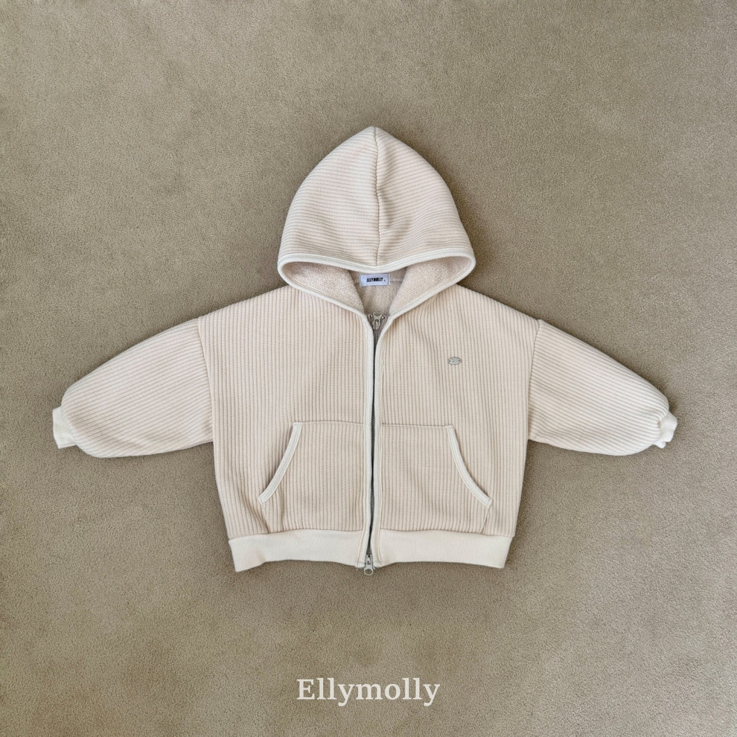 【予約】cozy rib hood zipup/ ellymolly (5-19号)