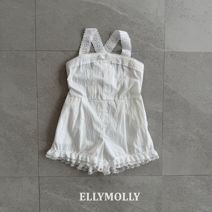 【予約】pure lace rompers / ellymolly5-15号