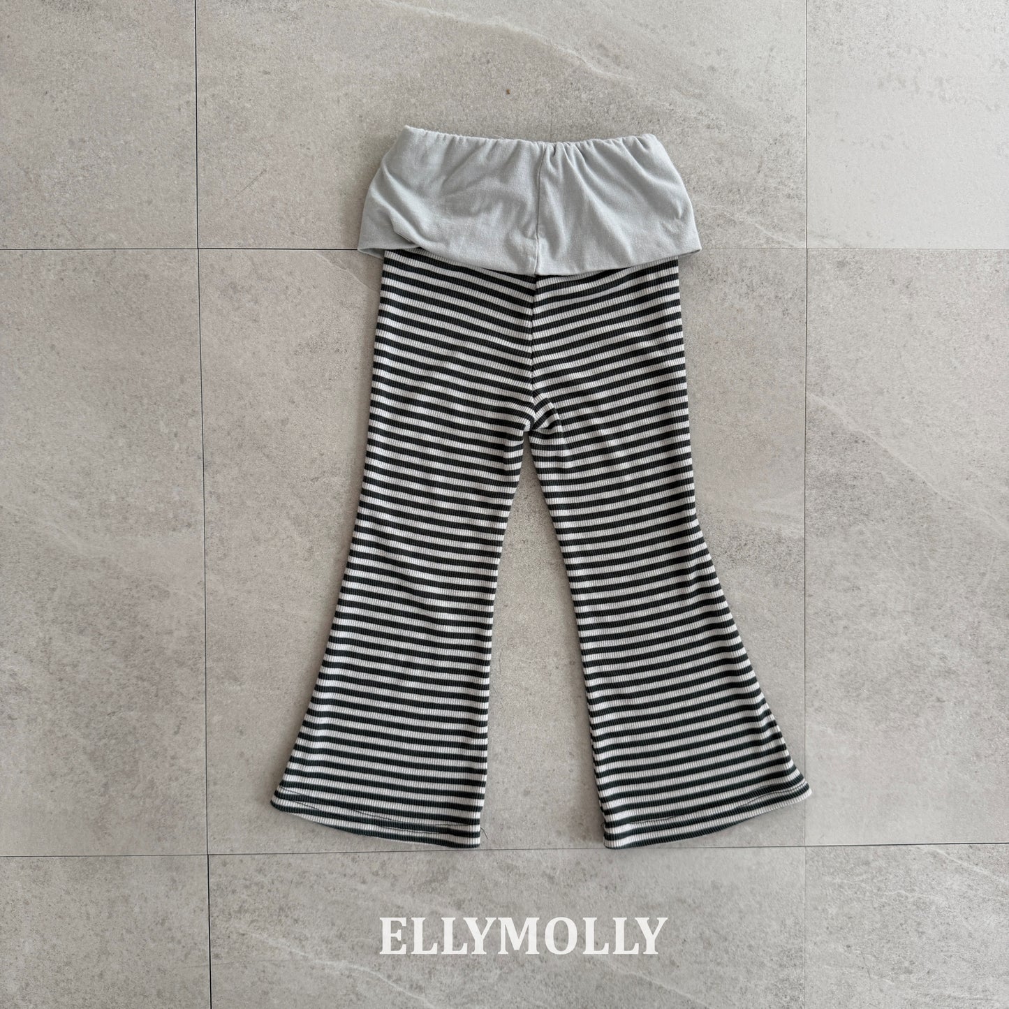 【予約】Pop Semi-Flare pants / ellymolly 5-15号 팝 세미플레어