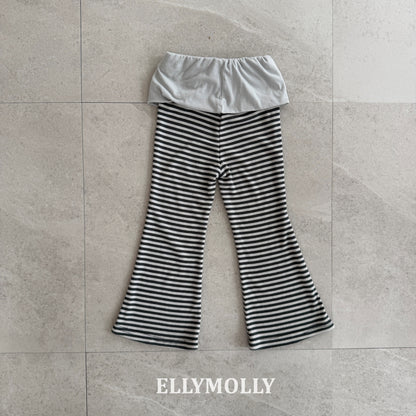 【予約】Pop Semi-Flare pants / ellymolly 5-15号 팝 세미플레어