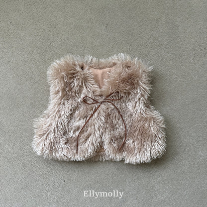 【予約】fluffy vest  / ellymolly (5-11号)