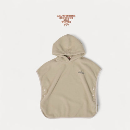 【予約】fleece poncho  / boneoune (XS-JL)