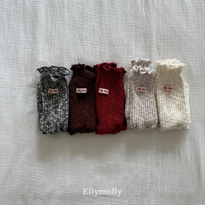 【予約】rib slub socks  / ellymolly