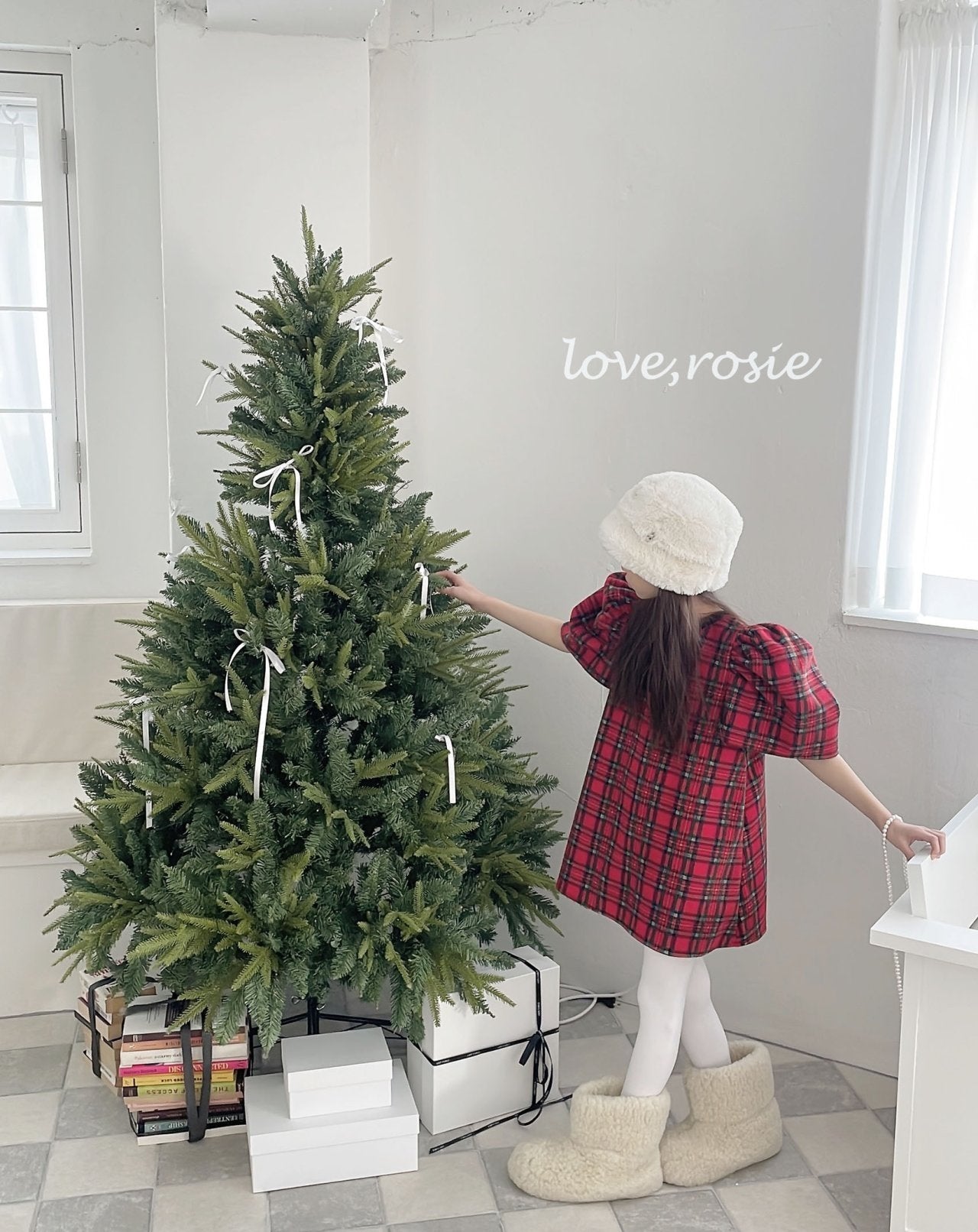 【予約】vivian check one-piece / love rosie (S-2XL)