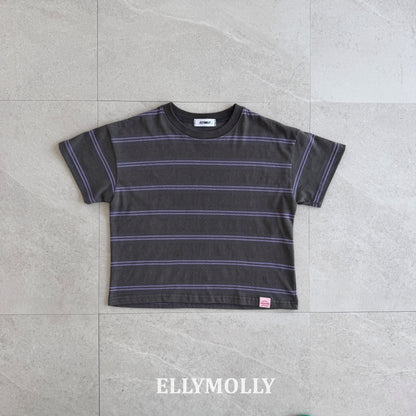 【予約】washed stripe box T / ellymolly5-19号