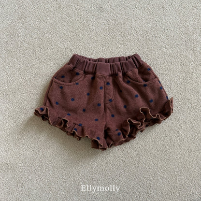 【予約】dot frill pants / ellymolly (5-15号)