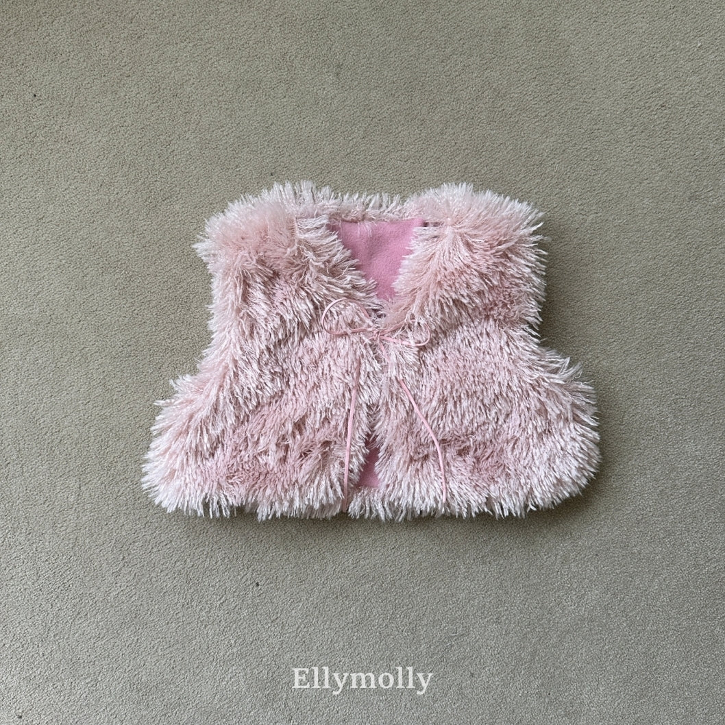 【予約】fluffy vest  / ellymolly (5-11号)