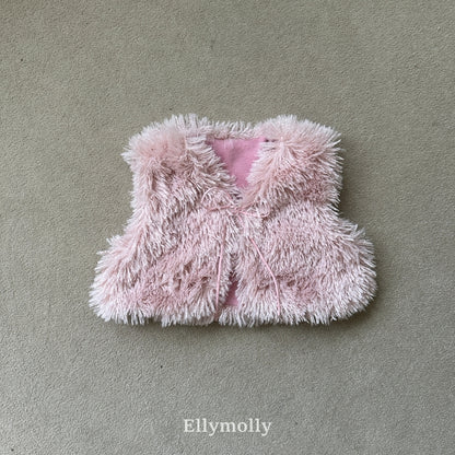 【予約】fluffy vest  / ellymolly (5-11号)