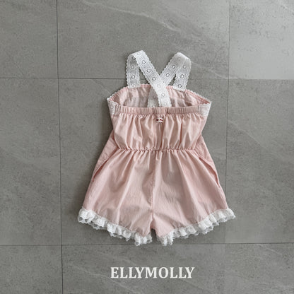 【予約】pure lace rompers / ellymolly5-15号
