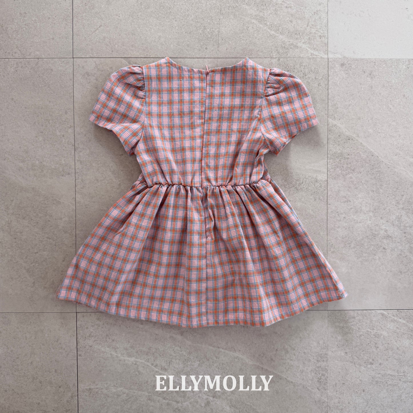 【予約】mellow check one-piece / ellymolly5-15号