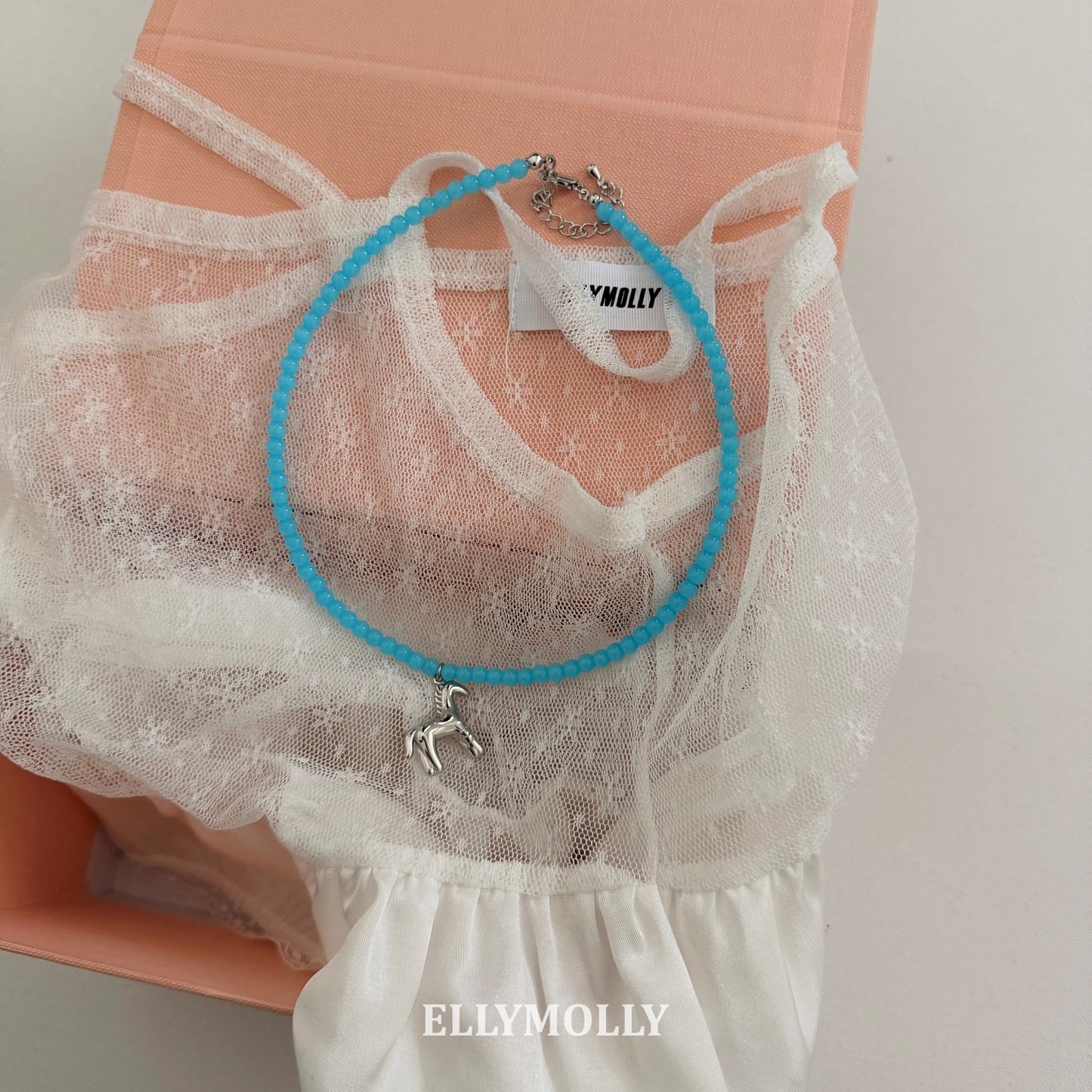 【予約】Beads Necklace / ellymolly 말 구슬목걸이