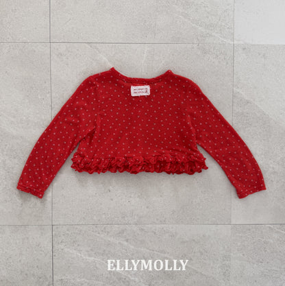 【予約】days frill cardigan / ellymolly5-15号 데이즈 프릴