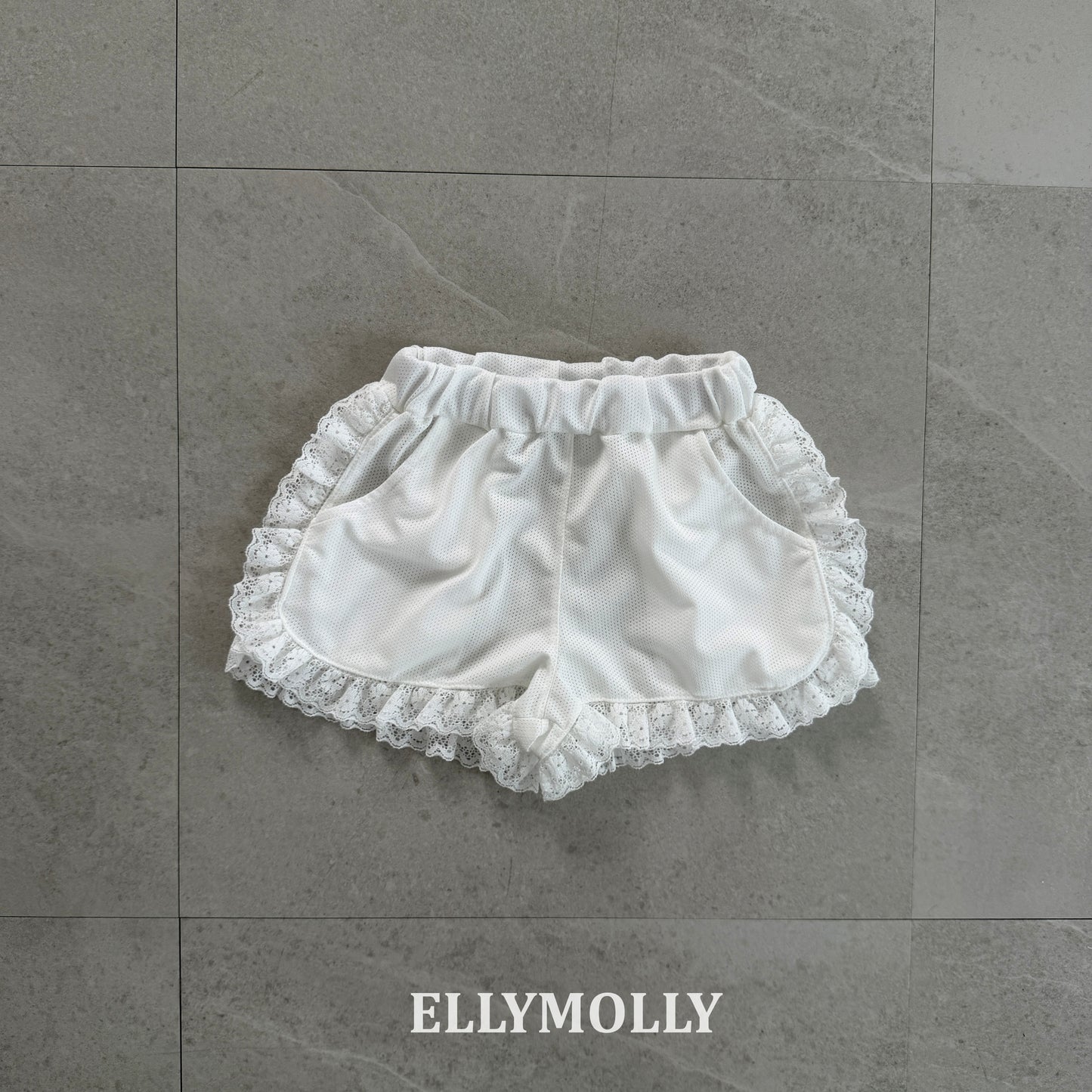 【予約】mesh frill half pants / ellymolly 5-15号