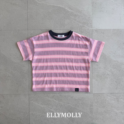 【予約】washed stripe box T / ellymolly5-19号
