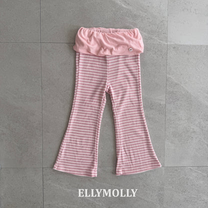 【予約】Pop Semi-Flare pants / ellymolly 5-15号 팝 세미플레어