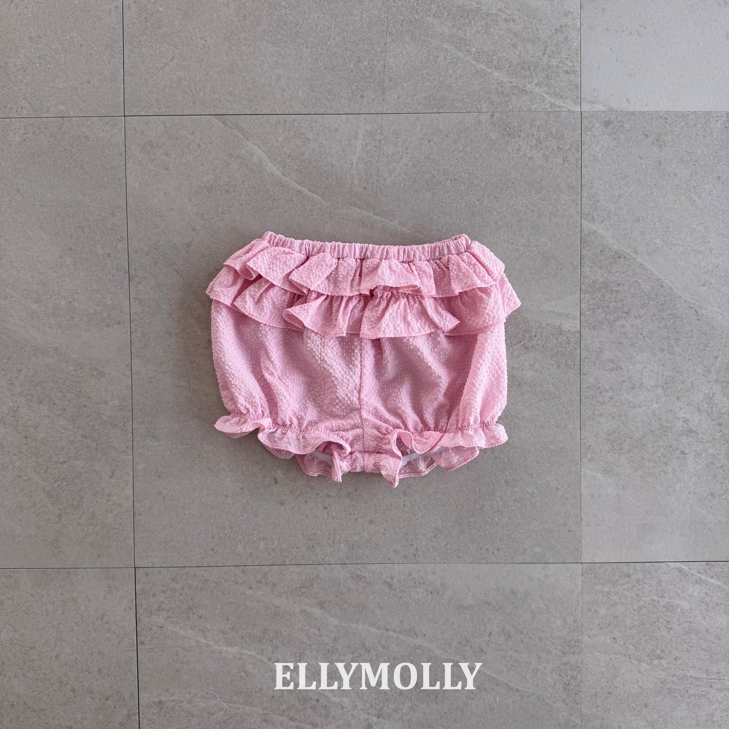 【予約】Petal Tiered Shorts / ellymolly 5-15号 페탈티어쇼츠