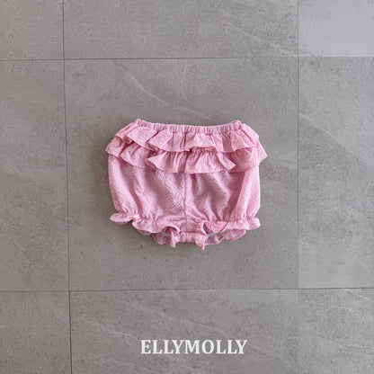 【予約】Petal Tiered Shorts / ellymolly 5-15号 페탈티어쇼츠