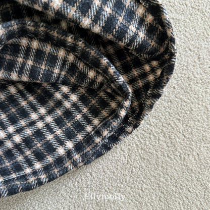 【予約】miso check wrap pants / ellymolly (5-19号)