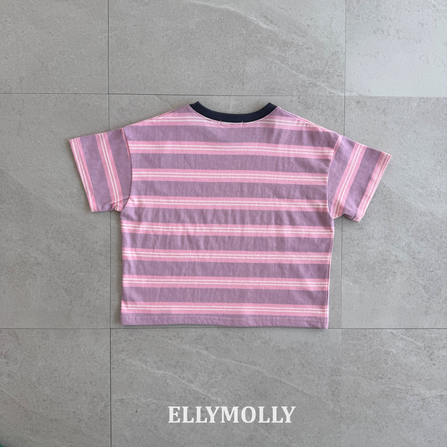 【予約】washed stripe box T / ellymolly5-19号