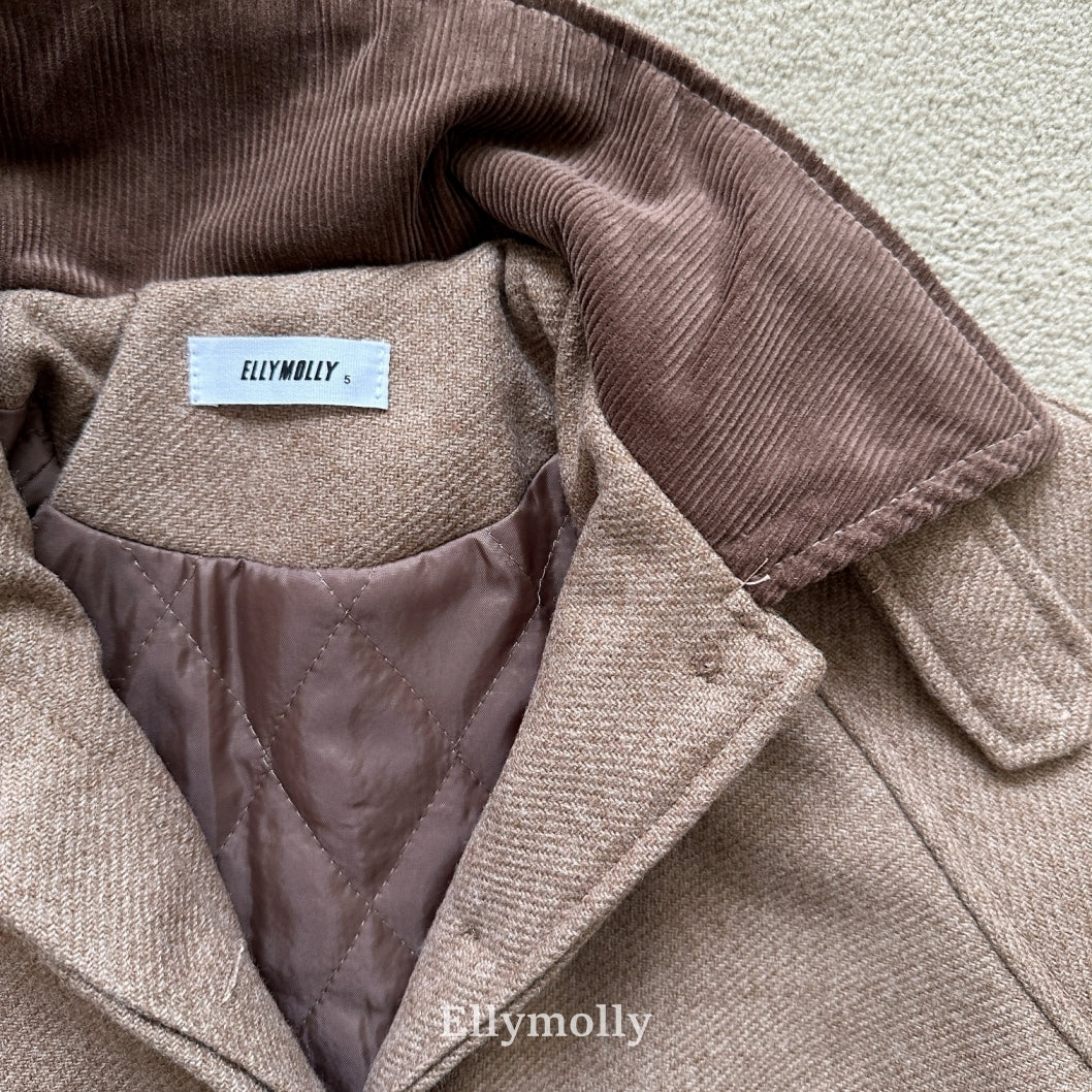 【予約】fine wool long coat / ellymolly (5-19号)