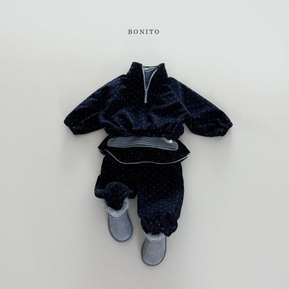 【予約】dot lovely jogger set  /  bonito (12m-JM)