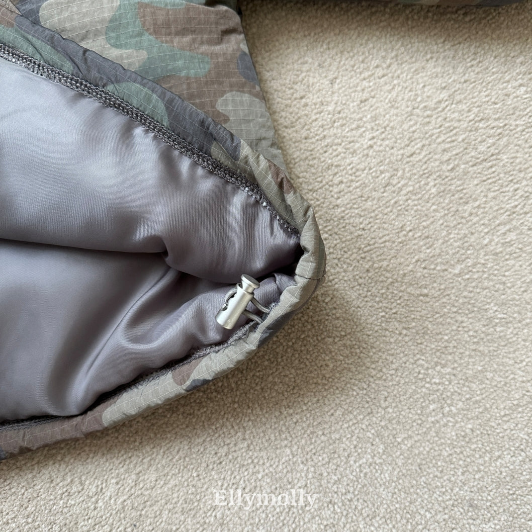 【予約】camouflage padding hood / ellymolly (5-19号)