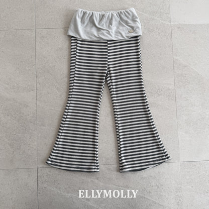 【予約】Pop Semi-Flare pants / ellymolly 5-15号 팝 세미플레어