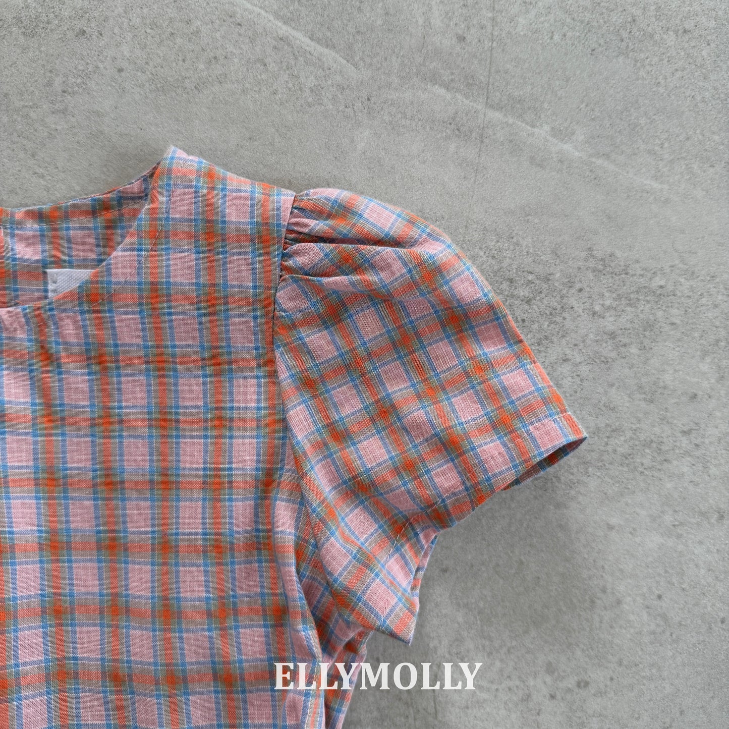 【予約】mellow check one-piece / ellymolly5-15号