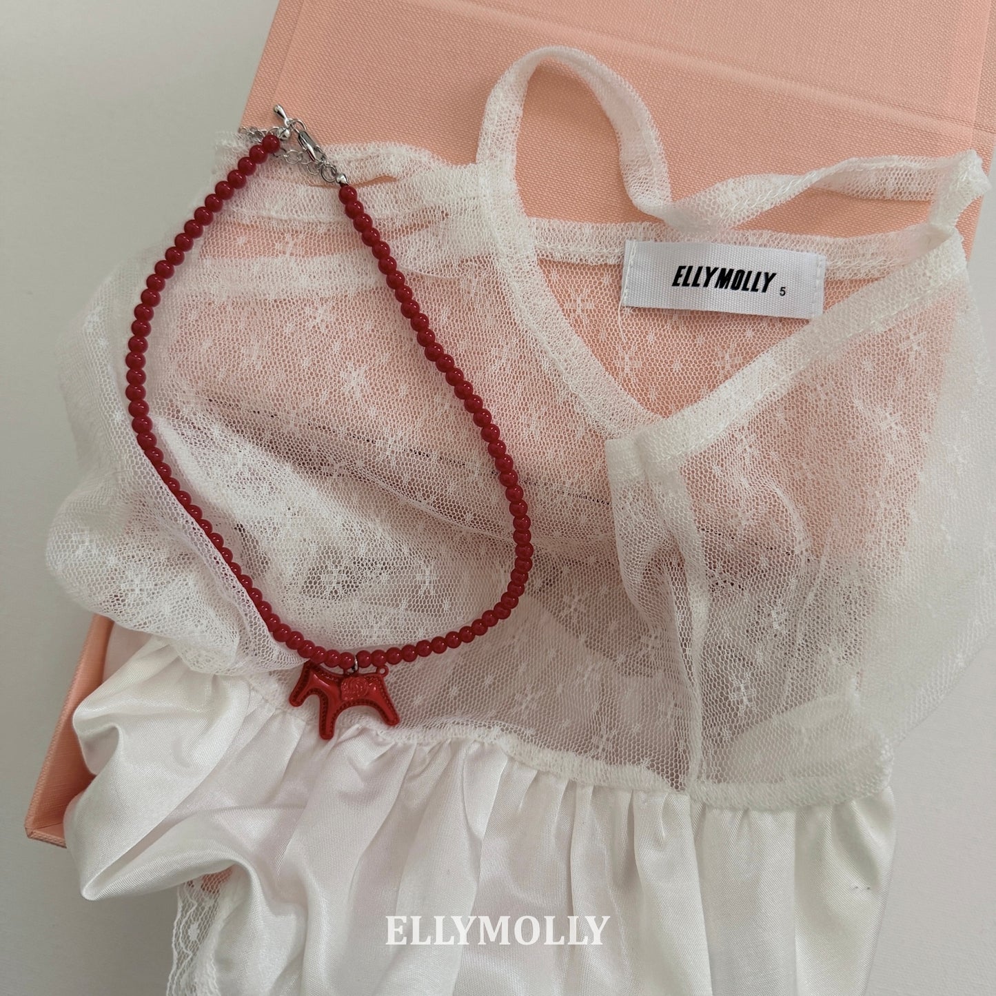 【予約】Beads Necklace / ellymolly 말 구슬목걸이