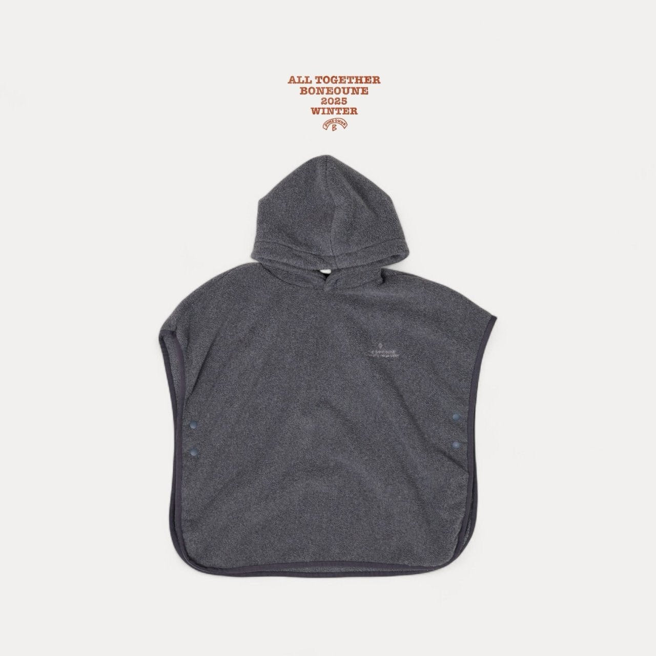 【予約】fleece poncho  / boneoune (XS-JL)