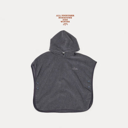 【予約】fleece poncho  / boneoune (XS-JL)