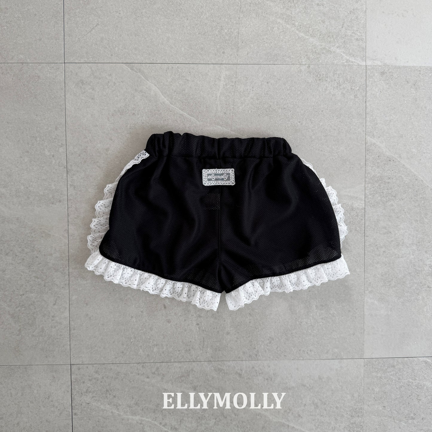 【予約】mesh frill half pants / ellymolly 5-15号