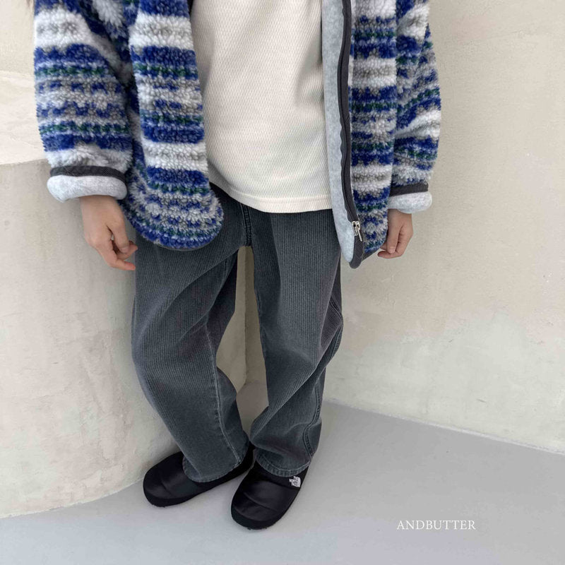 【予約】Ribby Black Pants  /  andbutter (S-JM)