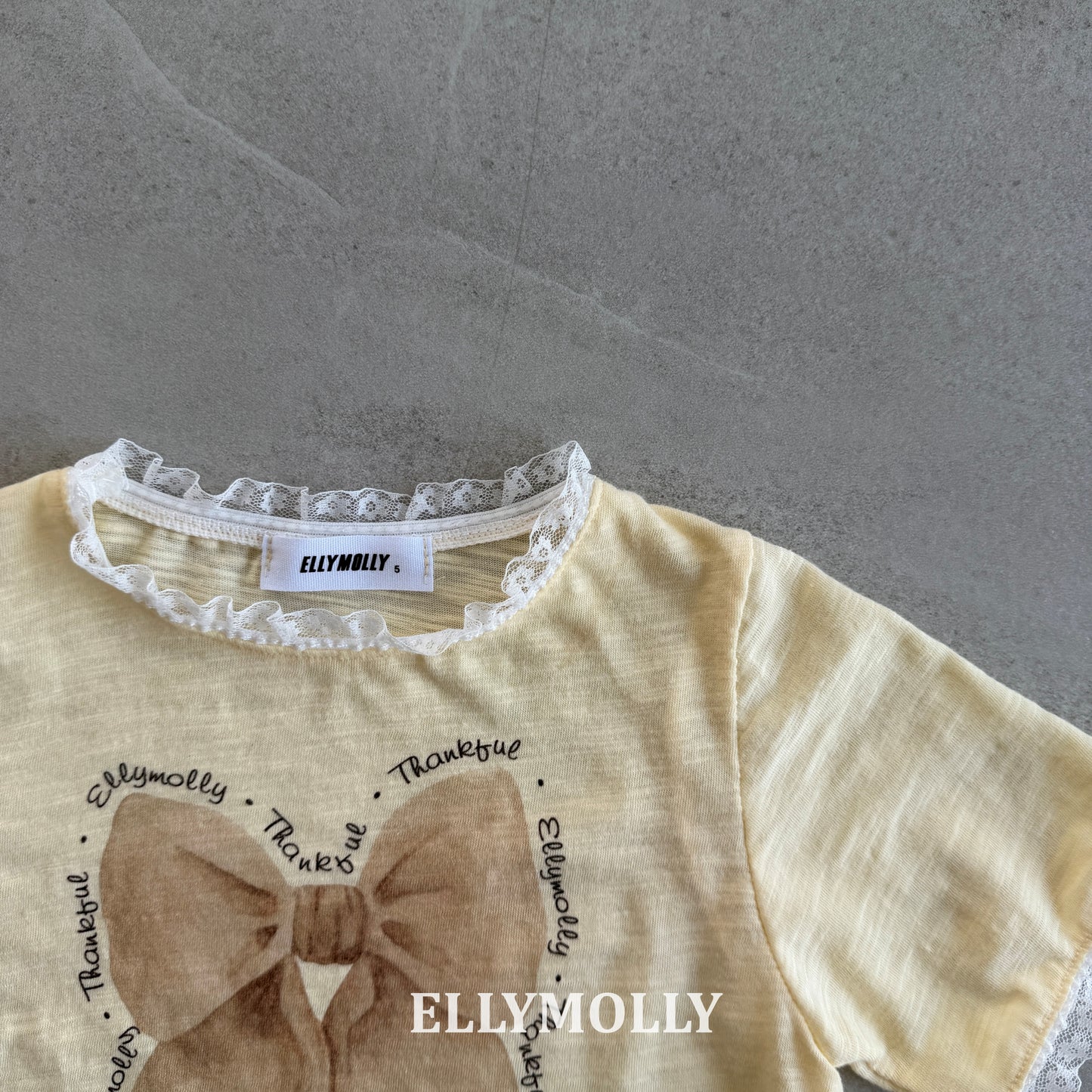 【予約】slab ribbon T / ellymolly5-15号