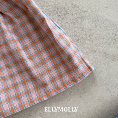 【予約】mellow check one-piece / ellymolly5-15号