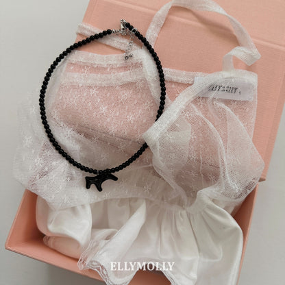 【予約】Beads Necklace / ellymolly 말 구슬목걸이