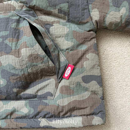 【予約】camouflage padding hood / ellymolly (5-19号)