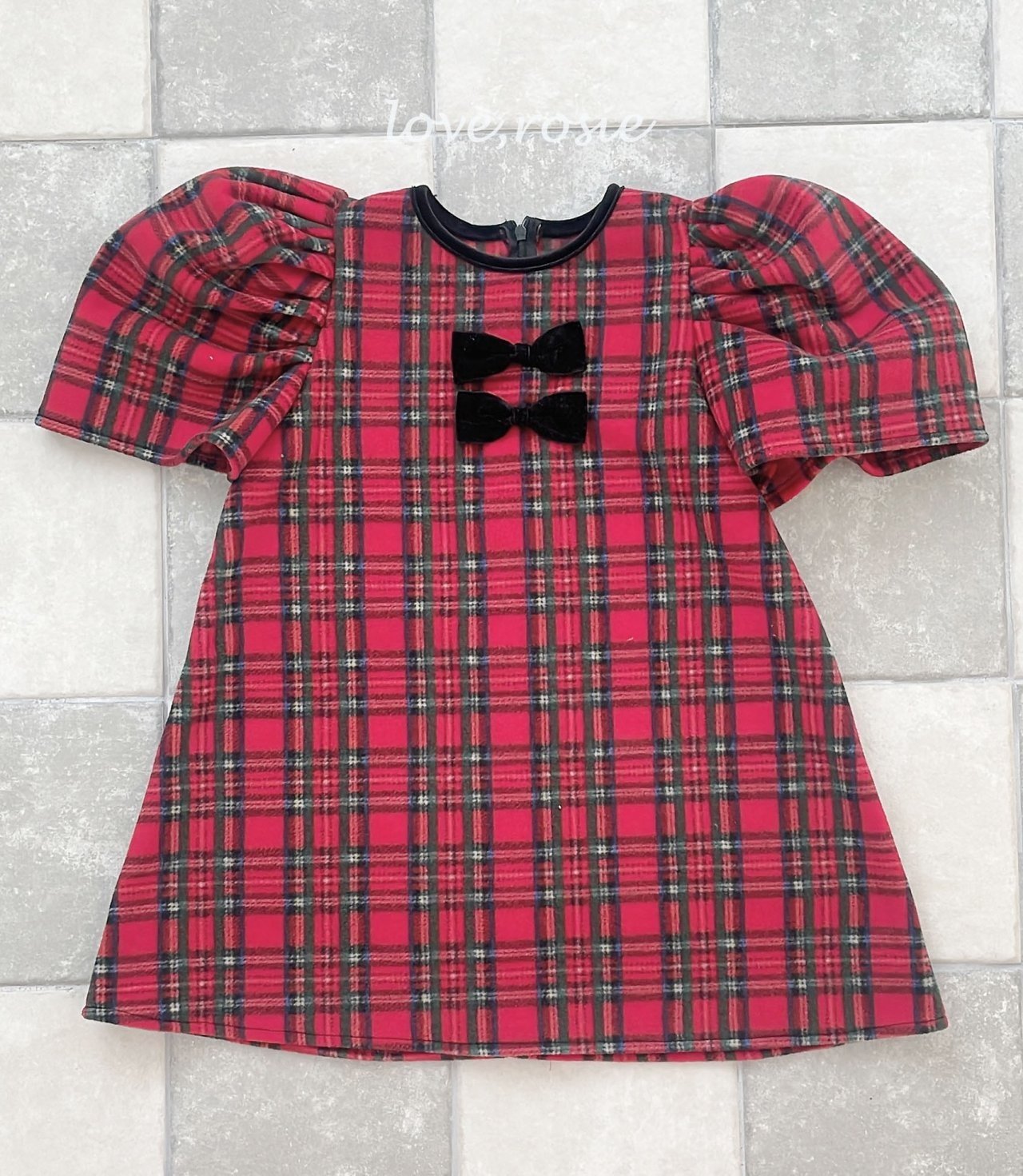 【予約】vivian check one-piece / love rosie (S-2XL)