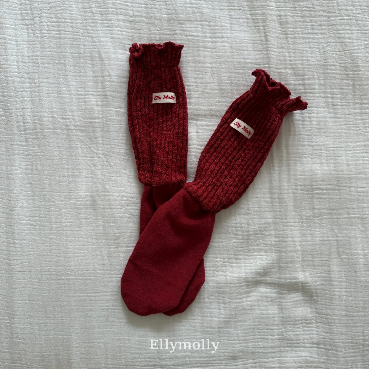 【予約】rib slub socks  / ellymolly