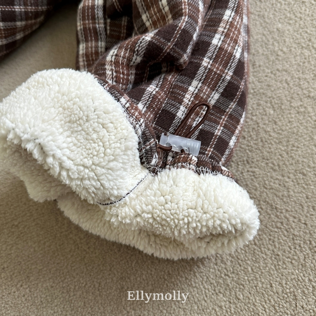 【予約】teddy fur check pt / ellymolly (5-19号)