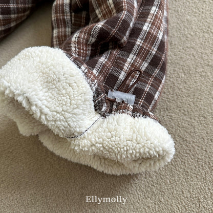 【予約】teddy fur check pt / ellymolly (5-19号)