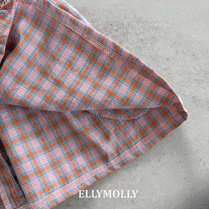 【予約】mellow check one-piece / ellymolly5-15号