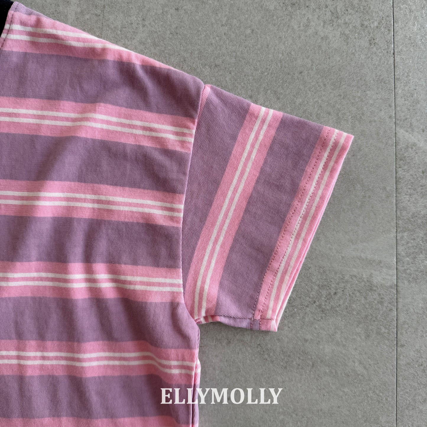 【予約】washed stripe box T / ellymolly5-19号
