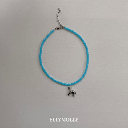 【予約】Beads Necklace / ellymolly 말 구슬목걸이