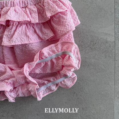 【予約】Petal Tiered Shorts / ellymolly 5-15号 페탈티어쇼츠