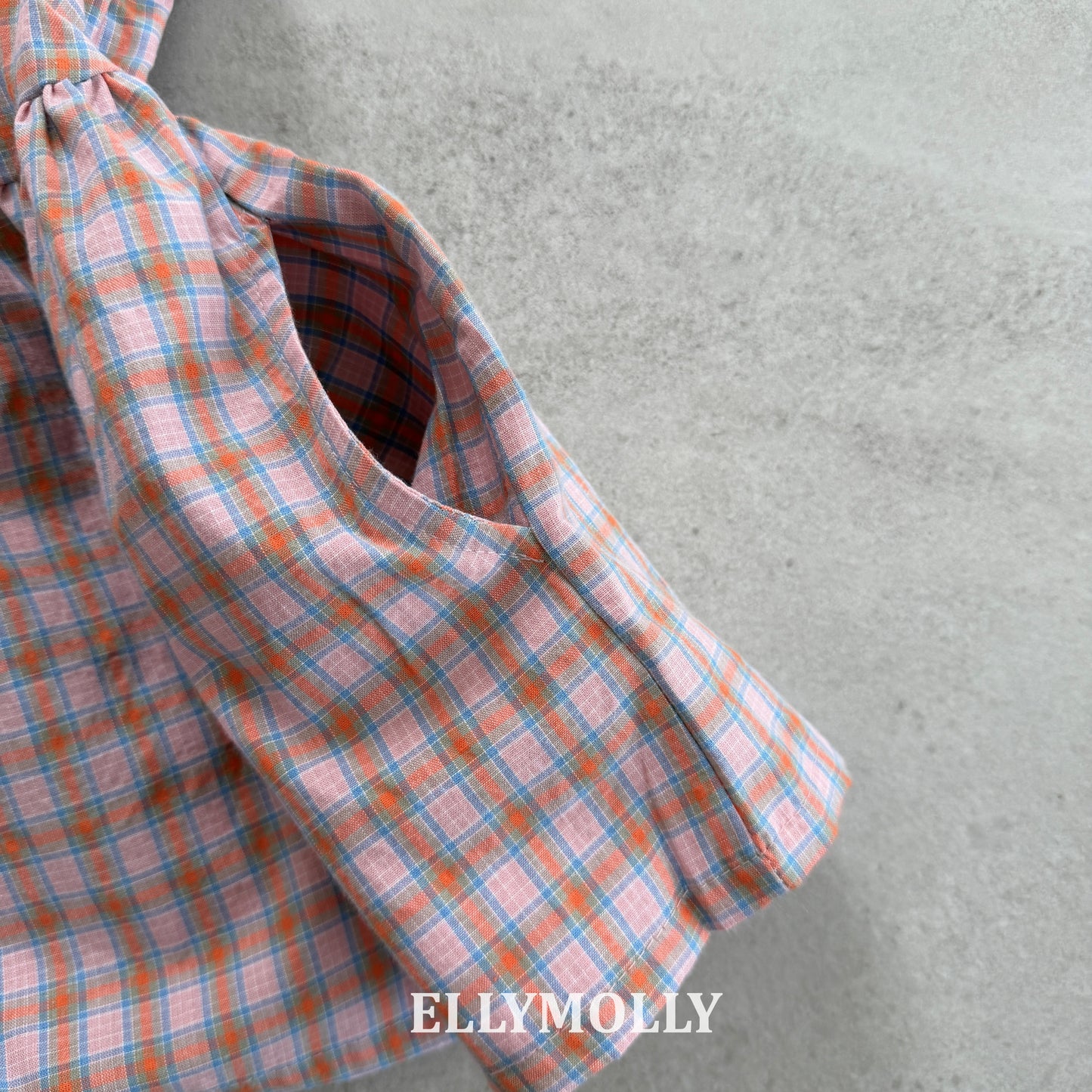 【予約】mellow check one-piece / ellymolly5-15号