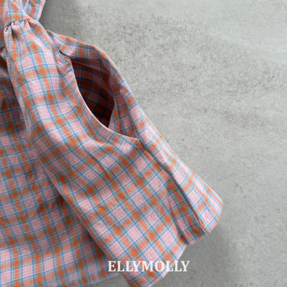 【予約】mellow check one-piece / ellymolly5-15号